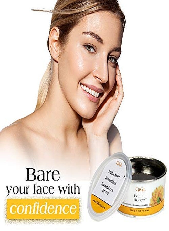 GiGi Facial Honee Wax - Hair Removal Wax for Face and Sensitive Skin, 8 oz - Image 2