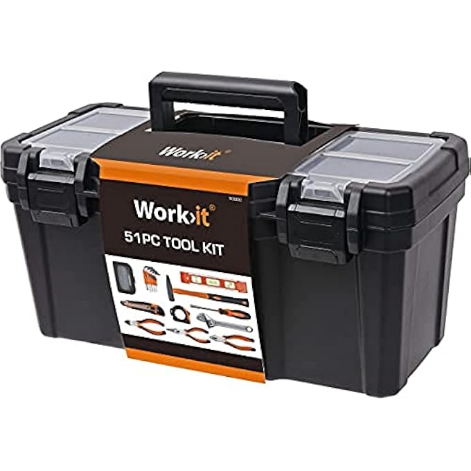 TOOL SET WITH TOOLBOX, 51 PIECES - Image 1