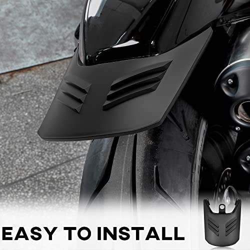 VEISUTOR Rear Fender Extension for Sportster S 1250 Black Rear Fender Mudguard Mud Flap Splash Guard Wheel Cover for Harley Sportster S 1250 RH1250 2021 2022 2023 Accessories - Image 3