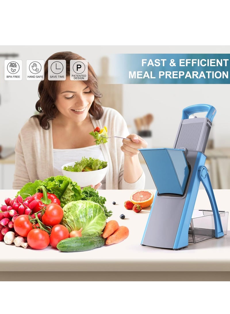 آلة تقطيع خضروات، آلة قطع أوراق قابلة للتعديل، آلة تقطيع بصل، آلة قطع خضروات متعددة الوظائف، آلة تقطيع شرائح، أداة تقطيع (للبطاطس والطماطم)، آلة تقطيع سريع لسلطة المطبخ مع حاوية، آلة تقطيع منزلية خفيفة الوزن متعددة الوظائف - Image 3