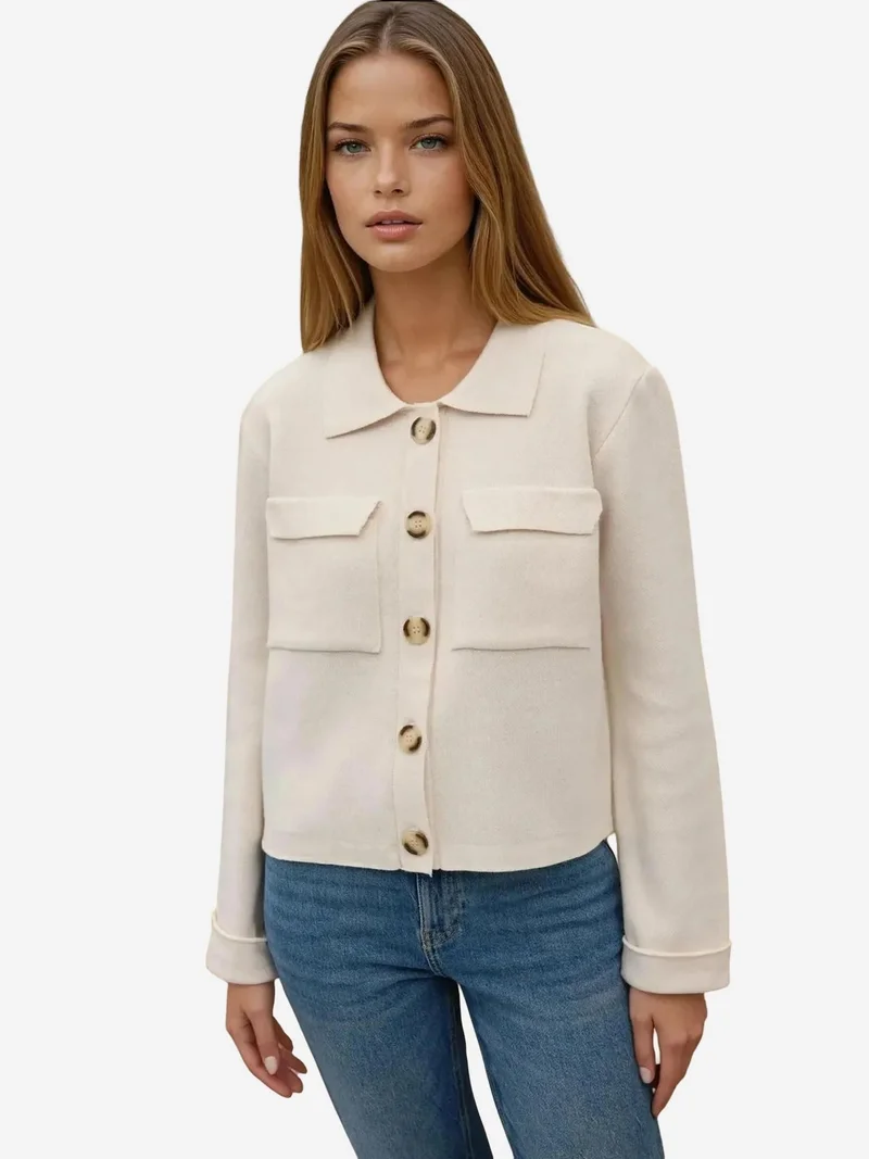 HICCUP Buttoned Cardigan with Pockets