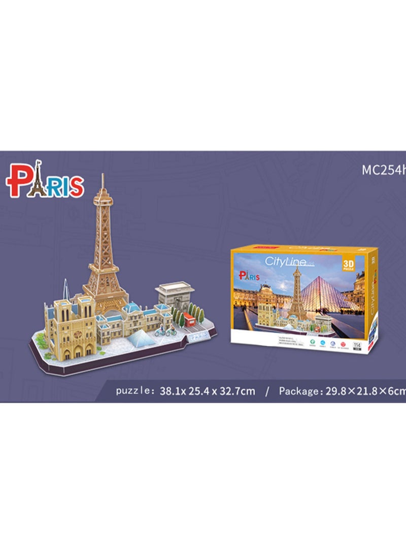 Paris 3d City Scenery Puzzle For Kids Ages 8+ And Adults, Art Crafts And Building Projects, Toys And Gifts For Boys And Girls - Image 3