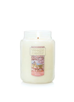 YANKEE CANDLE Yankee Candle Sakura Blossom Festival Large Jar Candle, White, Rose  - Image 2