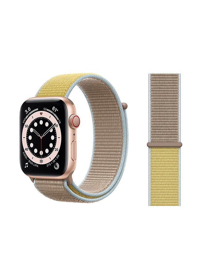 NIBEMINENT Replacement Band For Apple Watch Series 6/SE/5/4/3/2/1 Camel