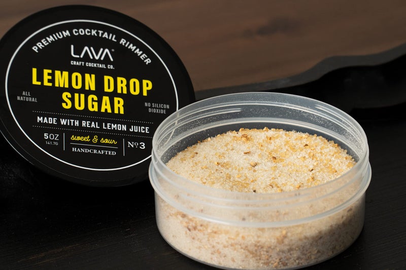 LAVA Premium Lemon Drop Sugar Cocktail Rimmer, All Natural Rimmer Sugar, Sweet & Sour, Real Lemons, Pure Cane Sugar, No Silicon Dioxide, with Easy Screw-On Lid - 5oz - Image 3