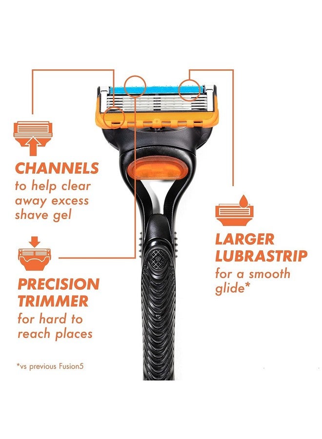 Gillette Gillette Fusion5 Power Razor Blade Refills 8 Count Lubrastrip For A More Comfortable Shave Gillette Fusion 5 Blades Refills Gillette Razors For Men Gillette Fusion 5 Razor Blades For Men  - Image 4