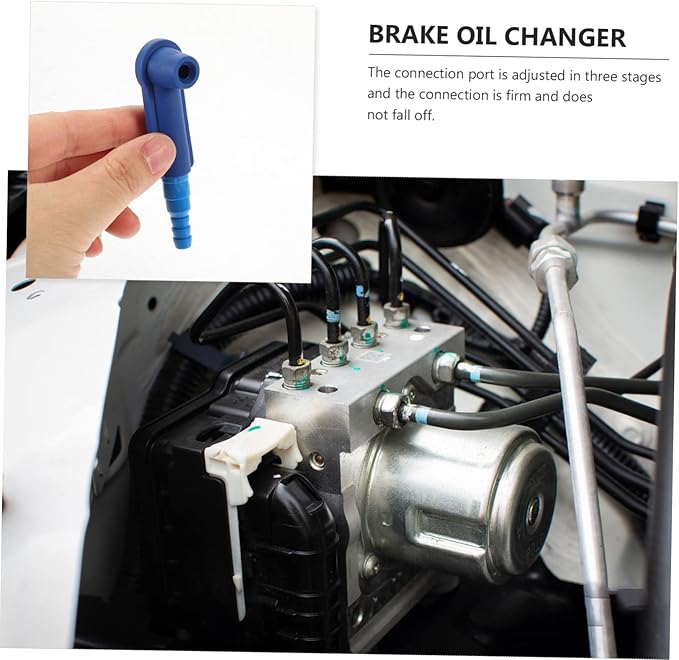 Healifty 4sets Manual Fluid Extractor Tool Oil Draining Funnel Connector for Brake Oil Change 5pcs*4 4 - Image 3