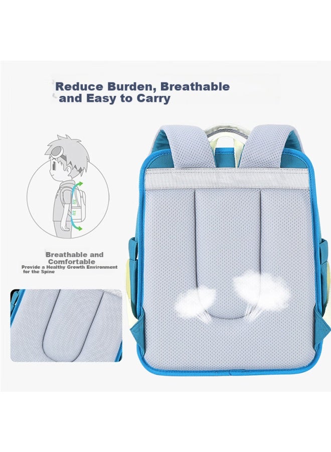 Ultraman Children's Backpack For Boys, Kindergarten To First Grade Students, Sero Lightweight Double Shoulder Bag 80090 Navy Blue - Image 2