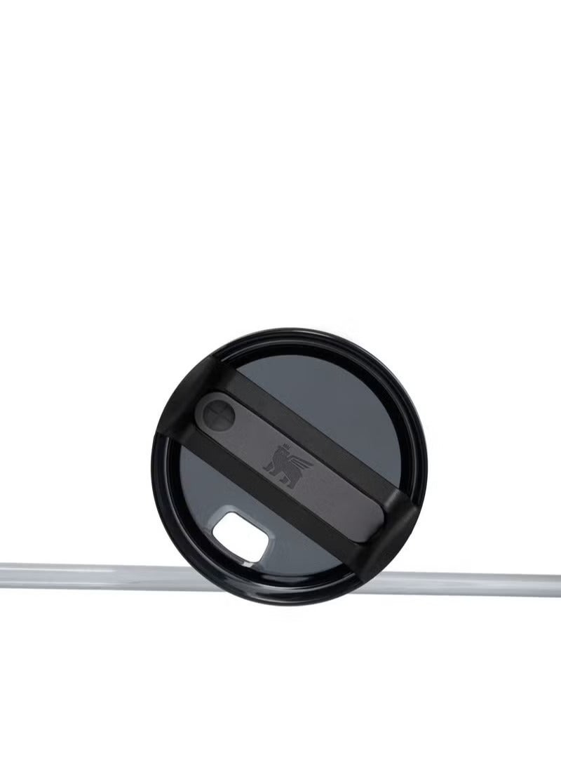 ستانلي كوب ستانلي كوينشر H2.0 فلوستيت – أسود – سعة 1.18 لتر (40 أونصة) – مصنوع من الستانلس ستيل بعزل حراري مزدوج – مع غطاء، مقبض، وقش – يحافظ على الحرارة أو البرودة لساعات طويلة - Image 5