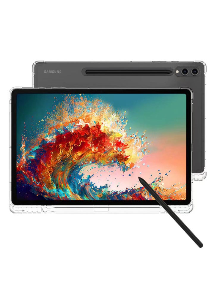 For Samsung Galaxy Tab S10+ Case Reinforced Four Corner Anti-Drop Clear TPU Tablet Cover with Pen Slot - Image 3