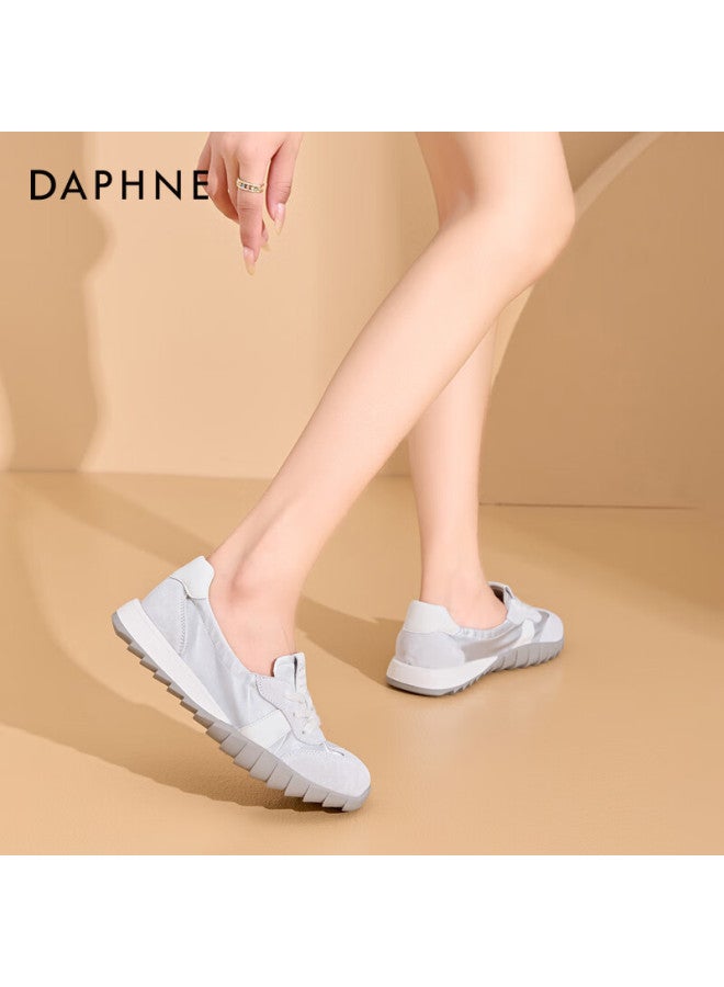 Daphne Women's Casual Spring/summer All-match Forrest Gump Shoes Sports Student Travel Shoes Silver Size 37 - Image 4