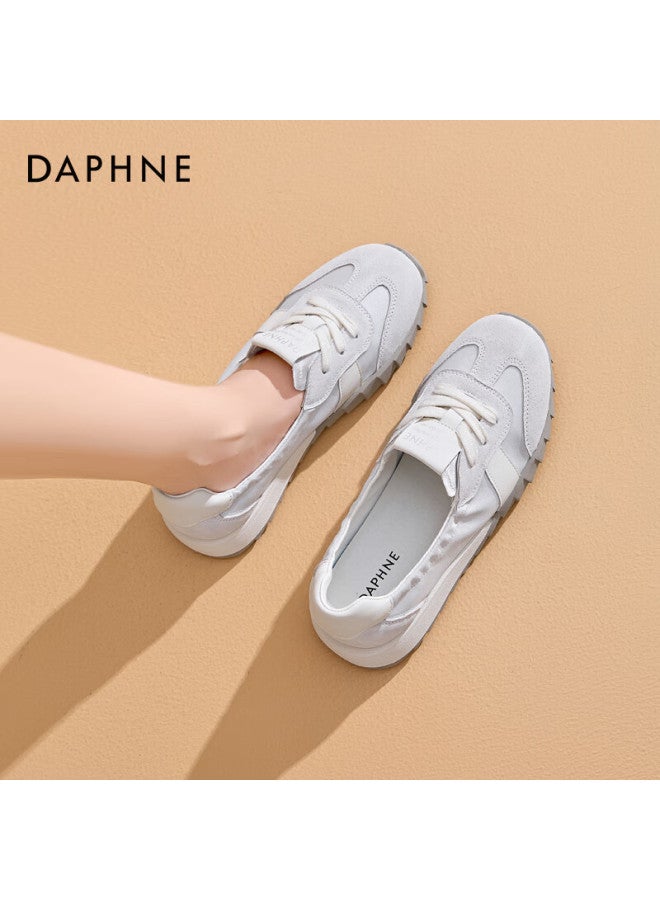 Daphne Women's Casual Spring/summer All-match Forrest Gump Shoes Sports Student Travel Shoes Silver Size 37 - Image 3