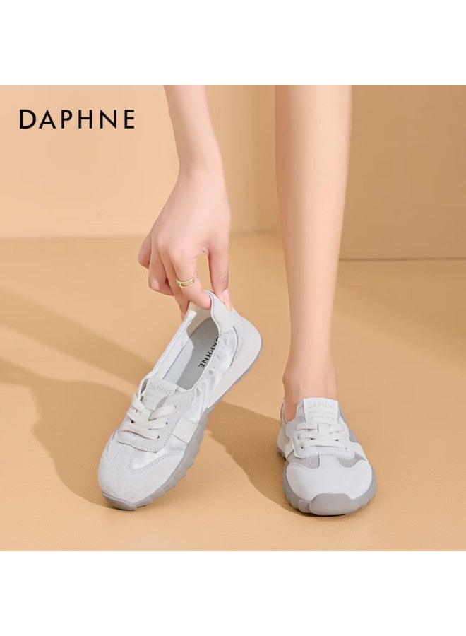 Daphne Women's Casual Spring/summer All-match Forrest Gump Shoes Sports Student Travel Shoes Silver Size 37 - Image 1