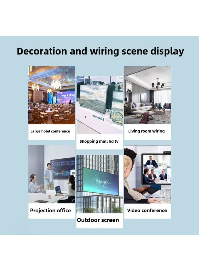 Hdmi2.0 Hd Data Cable 4k60hz Computer TV Set-top Box Monitor Projector Hdmi Cable-Line Length:1.5m - Image 4