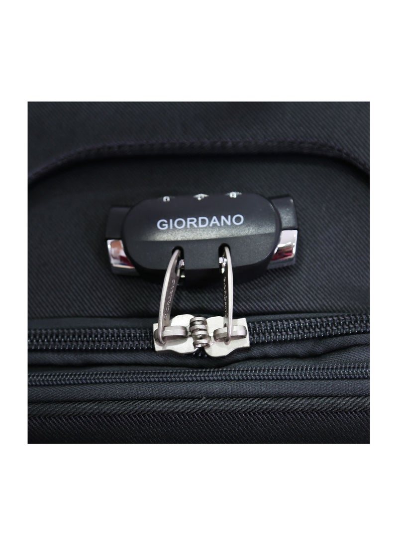 GIORDANO Giordano Trolley Bags 3 PCS Set Softside Spinners,Grey  - Image 4