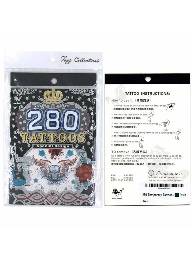 Tapp Collections 280 Temporary Tattoos - M1 Style - Image 2