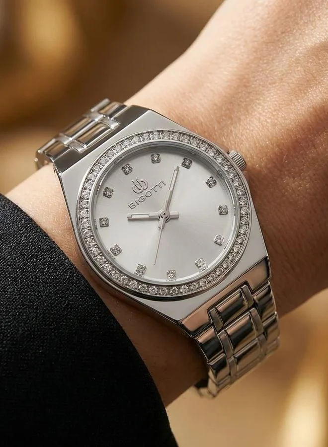 BIGOTTI Bigotti - Quotidiano Women Watch | Stainless SteelBrass Case | Analog | Round Dial | Mineral Glass | Japanese Quartz | Water Resistant 30 Meters