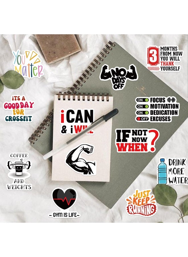 ٥٠ قطعة من ملصقات تحفيزية للرياضة واللياقة البدنية، ملصقات رياضية لرفع الأثقال، ملصقات عبارات تحفيزية للرياضيين، ملصقات عبارات تحفيزية للعضلات - Image 4