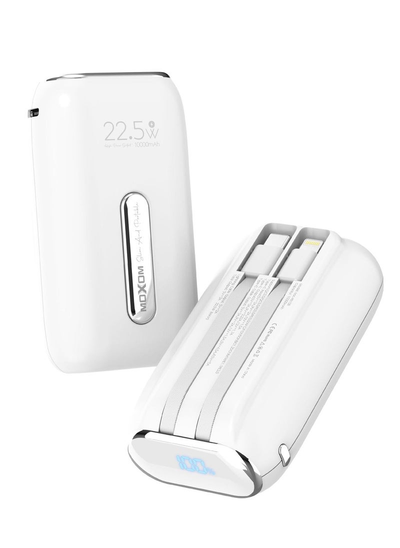 MOXOM Moxom MX-PB108 10000mAh 3-in-1 Portable Power Bank with PD 20W & SCP 22.5W - Lightweight  - Image 1