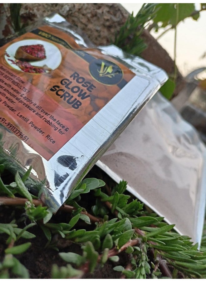 VMO natural handmade rose glow facepack and scrub (60 grams) - Image 2