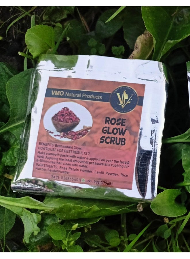 VMO natural handmade rose glow facepack and scrub (60 grams) - Image 5