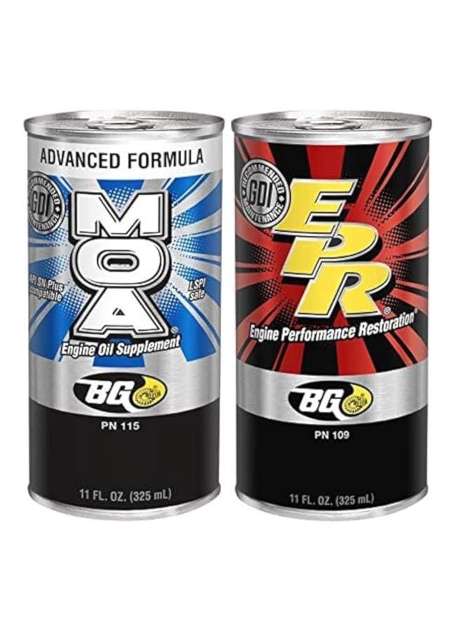Bg Products MOA & EPR Motor Oil Additive Lubrication Supplement Engine Restore