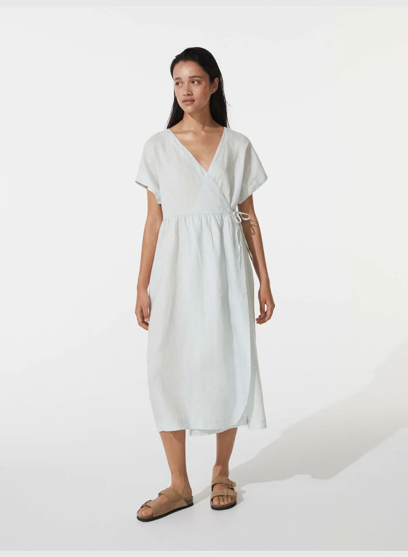 linen structured dress Faherty Women's Sun Strider Linen Milo Dress main image 1