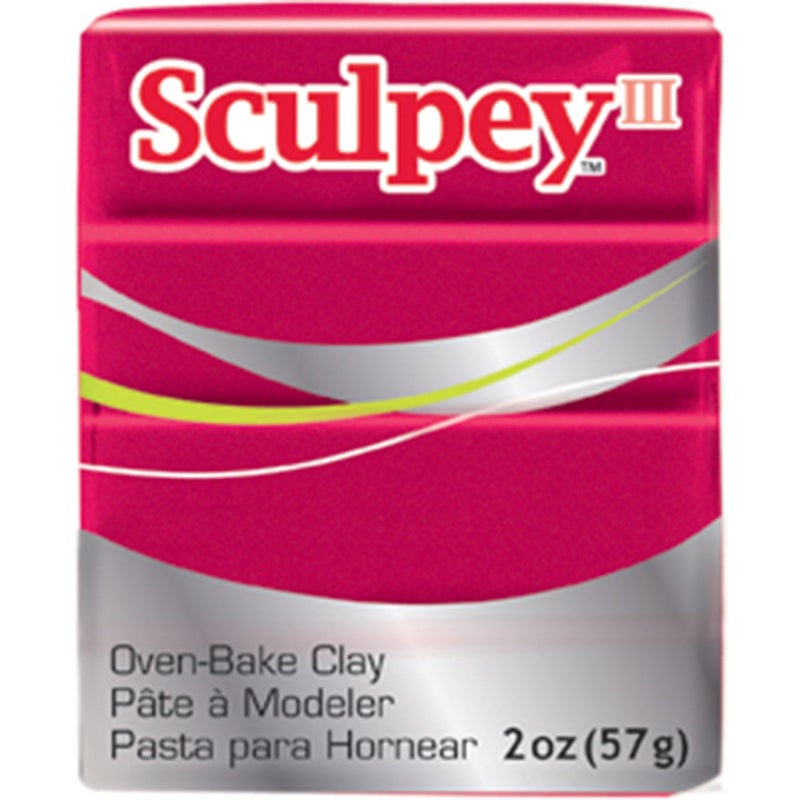Polyform Polyform Sculpey III Polymer Clay 2 Oz Pearl Deep Red 