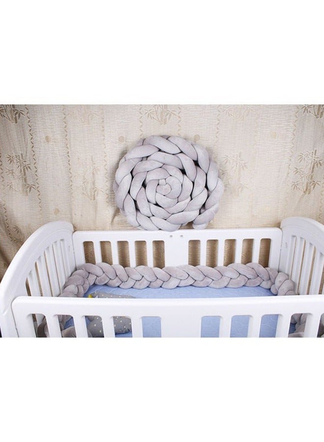 Twist Weaving 4 Strands Strips Knotted Baby Anti-Collision Bed Surround, Ultra Thick Anti-Collision  - Image 5