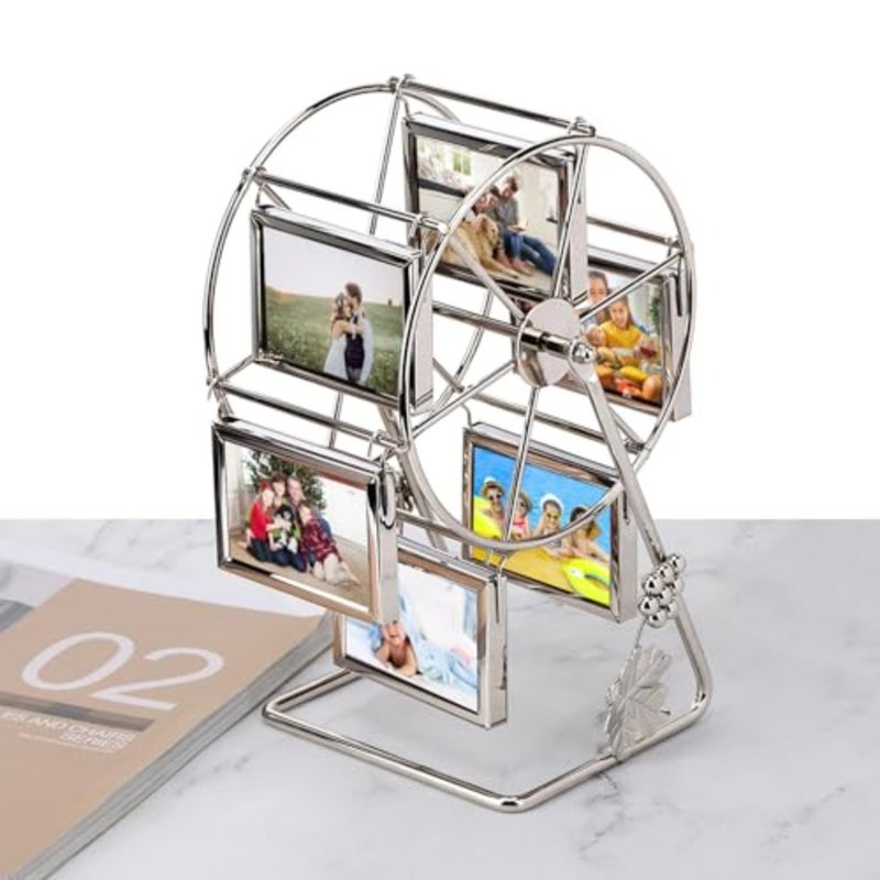 Personalized Family Photo Frame, Rotating Ferris Wheel Frame, Vintage Desktop Table Photo Frame, Er 12 Photos, Home Decorations, Home Decor in St - Image 1