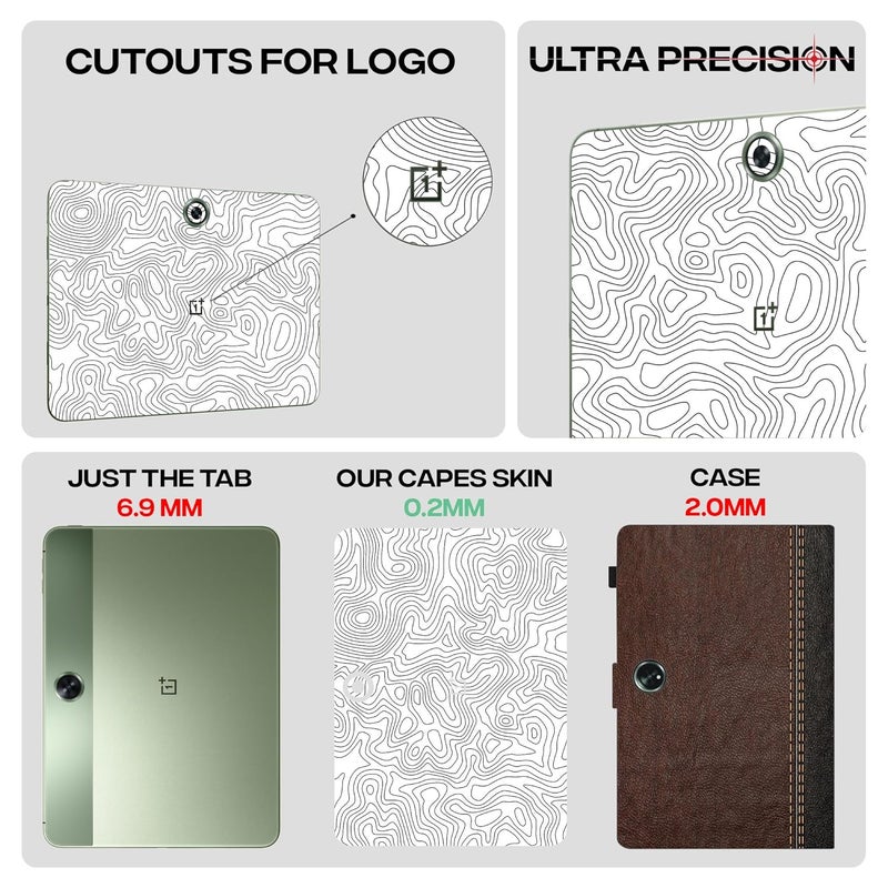 Capes Tablet Skins for OnePlus Pad Go | Ultra-Thin Protective Film | Anti-Scratch Vinyl Decal Skin | Not Case/Cover (Tornado, Back Skin) - Image 4