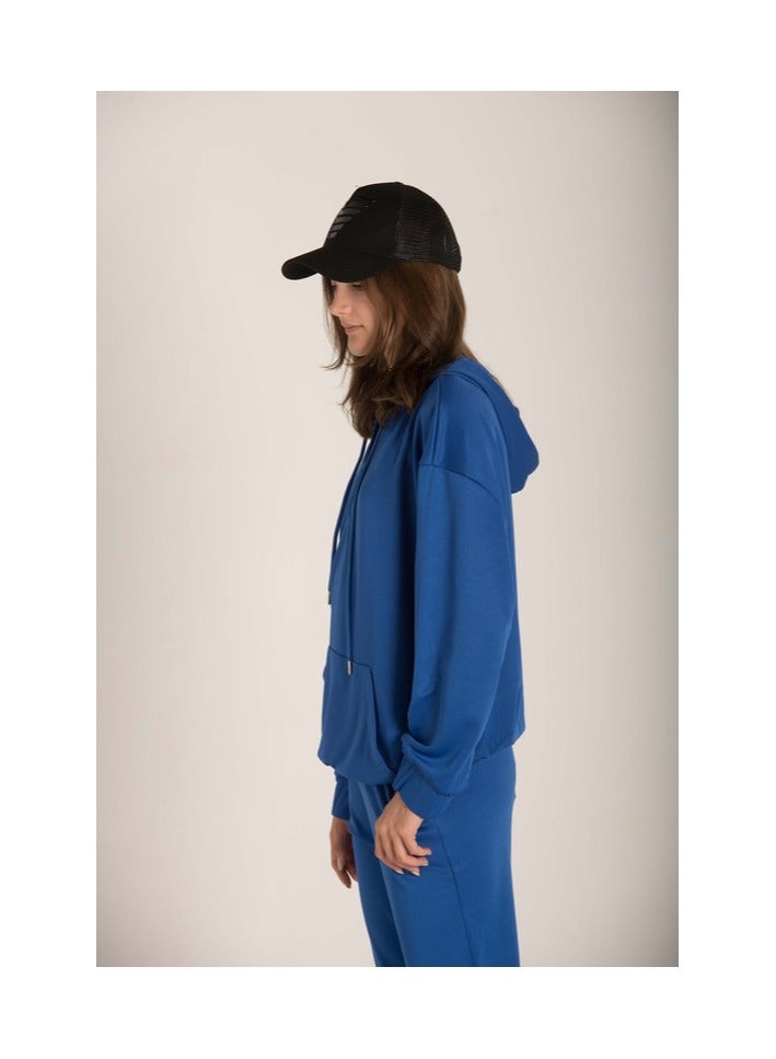 Marco Bergamo Drop Shoulder Plain Hoodie  - Image 2
