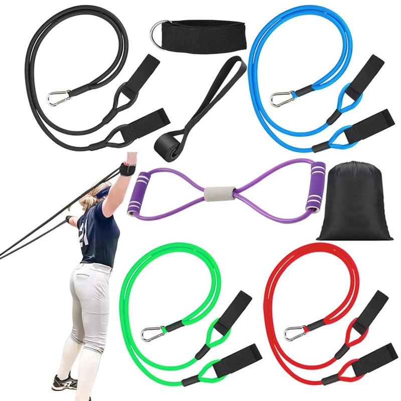 Davllin Baseball Softball Resistance Training Bands,Baseball Training Equipment,Baseball Pitching Trainer and Arm Trainer,Softball Training Aid for Pitching Arm Strength Throwing Warm up Stretching - Image 1