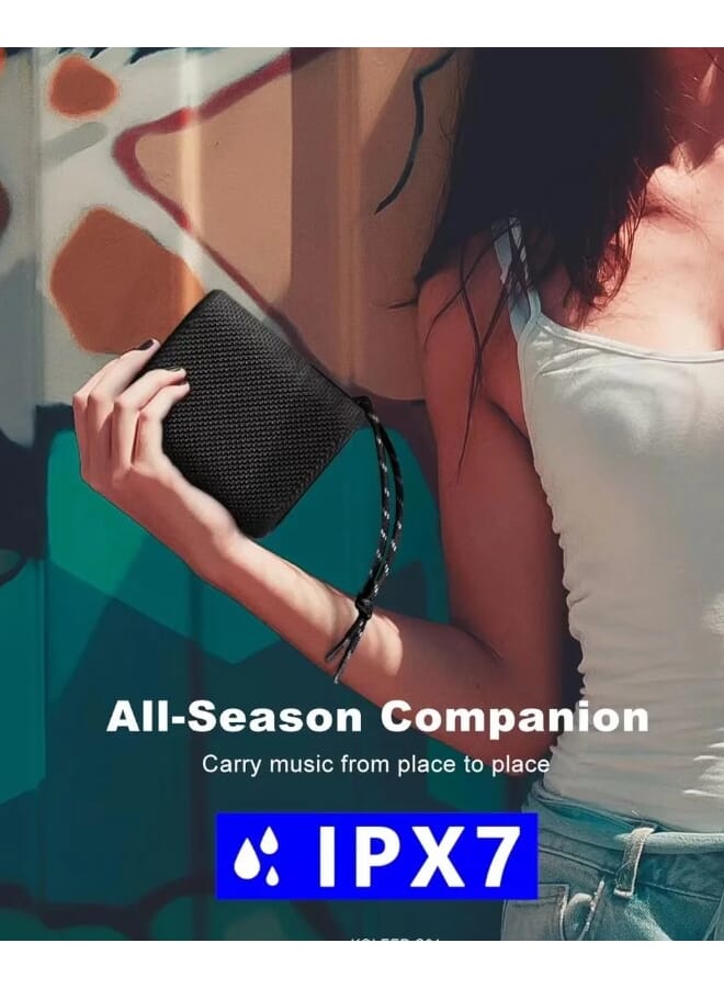 كولير KOLEER S31 مكبر صوت بلوتوث مقاوم للماء IPX7 لاسلكي باس مضخم صوت صغير محمول صندوق مكبر صوت - Image 3