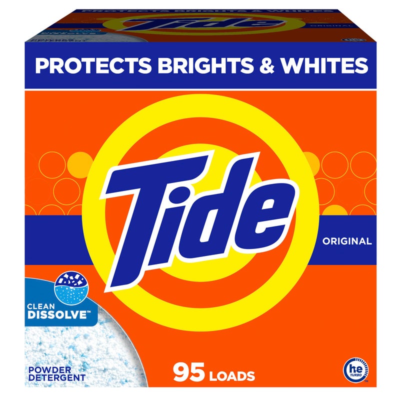 Tide Powder Laundry Detergent, Original Scent, 95 Loads, 108 oz - Image 1