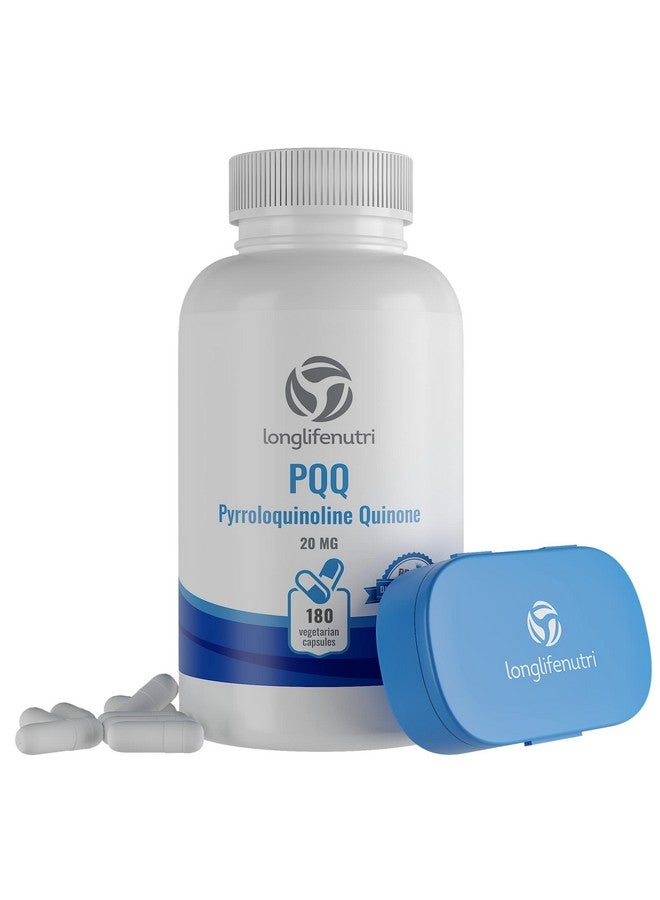 LongLifeNutri High Purity Pqq Supplement 180 Caps Pqq 20Mg Mitochondrial Supplements Quinine Capsules Atp Supplements Pyrroloquinoline Quinone Aids Mitochondria Function - Image 2