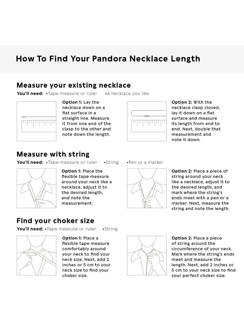 PANDORA - PANDORA Round Sparkling Halo Necklace with Lobster Clasp in Sterling Silver - Image 1