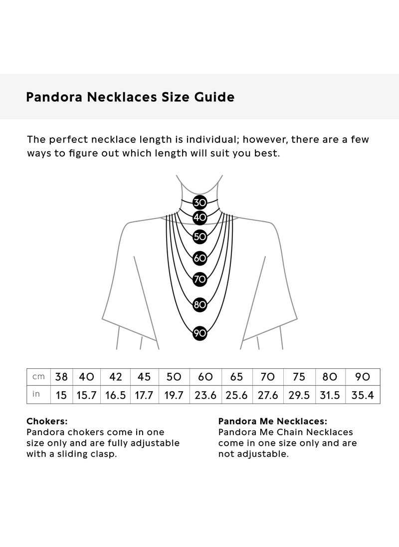 PANDORA - PANDORA Round Sparkling Halo Necklace with Lobster Clasp in Sterling Silver - Image 1