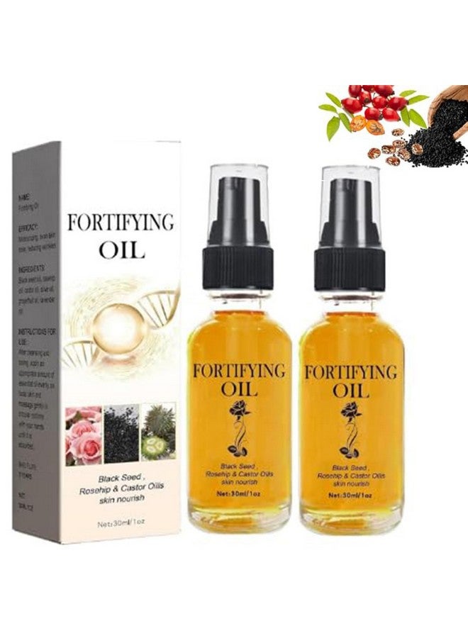 Rednow Lilinas Castor Oil Black Seed Oil Rosehip Oil Face Serum Lalena Rosehip Oil Black Seed Oil For Face Castor Oills Skin Nourish Organic Golden Castor Oil Collagen Boost Anti Aging（2Pcs） - Image 1