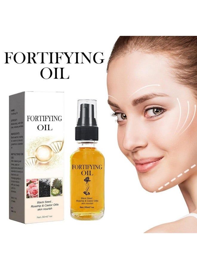 Rednow Lilinas Castor Oil Black Seed Oil Rosehip Oil Face Serum Lalena Rosehip Oil Black Seed Oil For Face Castor Oills Skin Nourish Organic Golden Castor Oil Collagen Boost Anti Aging（2Pcs） - Image 2