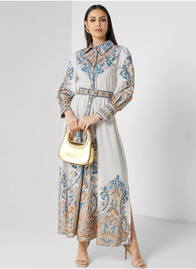 Khizana Abstract Print Dress