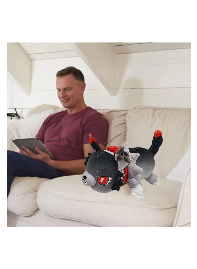 SOLARAE Wolf Stuffed Animal Throw Pillow, Wolf Anime Body Pillow, Kawaii Plush Stuff Animal, Plushie Stuffed Dog Squishy Pillow Gifts for Boys Girls - Image 5