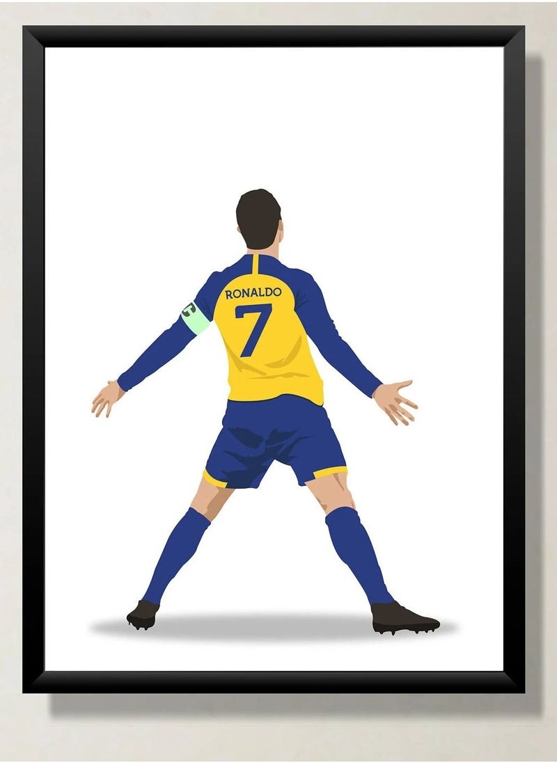 Boomah Accessories - set of 3, Cristiano Ronaldo Al-Nassr FC Poster with Frame 30x40cm - Image 1
