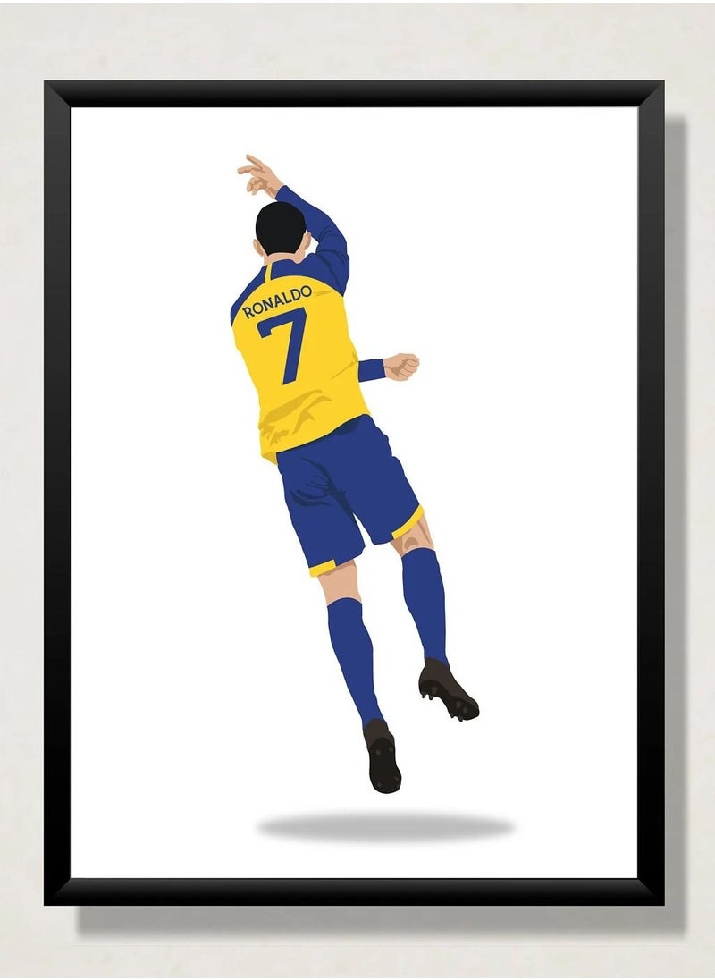 Boomah Accessories - set of 3, Cristiano Ronaldo Al-Nassr FC Poster with Frame 30x40cm - Image 1