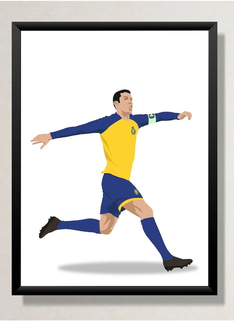 Boomah Accessories - set of 3, Cristiano Ronaldo Al-Nassr FC Poster with Frame 30x40cm - Image 1