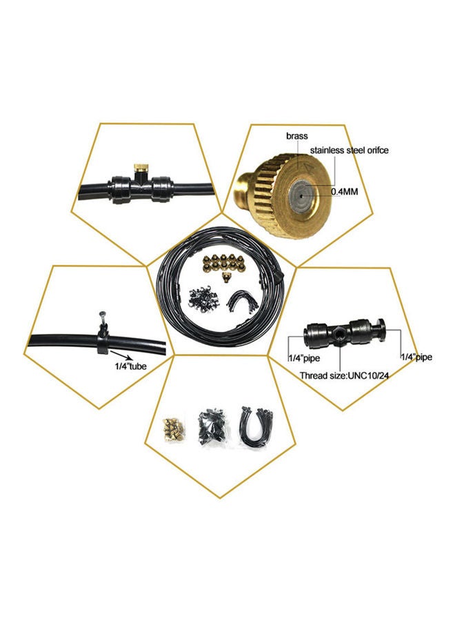 Aknur مجموعة نظام تبريد رذاذ الماء للأماكن الخارجية بطول ثلاثين قدما - Image 2
