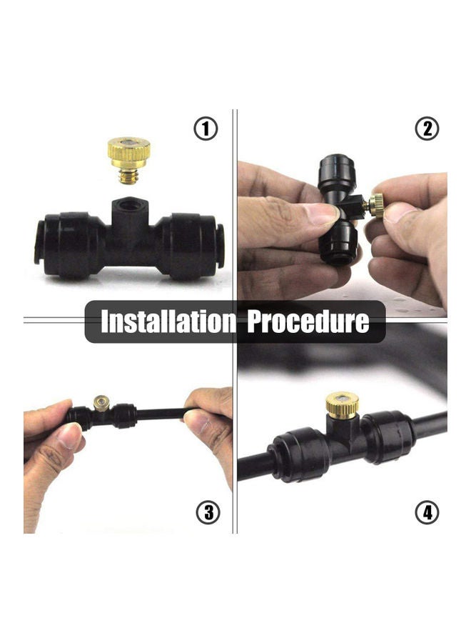 Aknur مجموعة نظام تبريد رذاذ الماء للأماكن الخارجية بطول ثلاثين قدما - Image 4