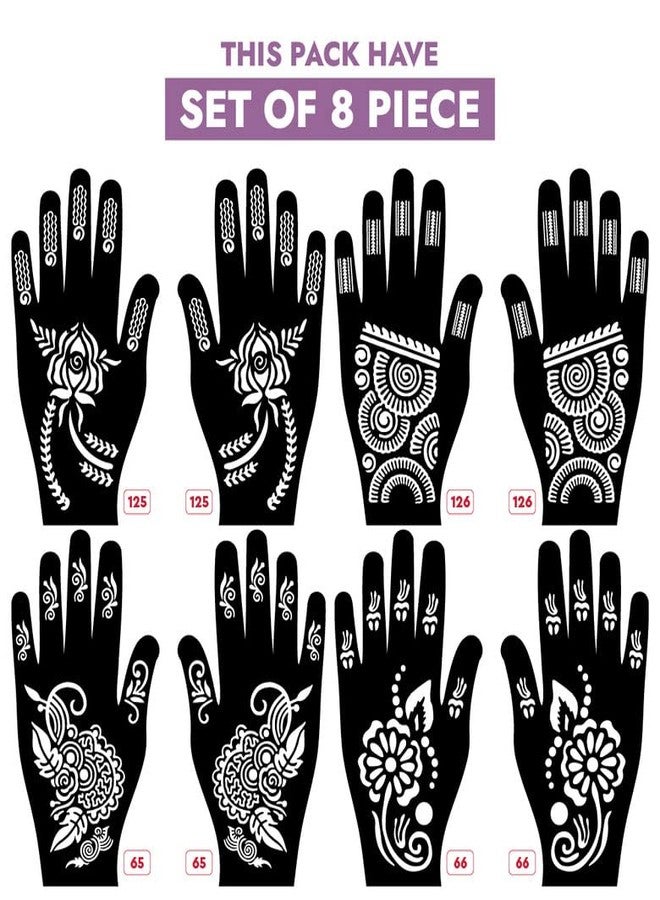 Apcute Mehendi stencil bridal Latest Mehandi Design Stencils for Girls, womens, kids, unisex Design NO - Apcute-New-125-126-65-66 - Image 2