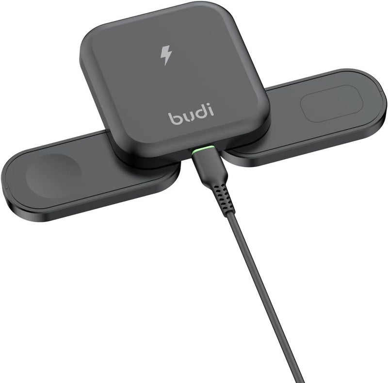 fonefunshop budi 3 in 1 Magnetic Foldable Wireless Charger - Image 5