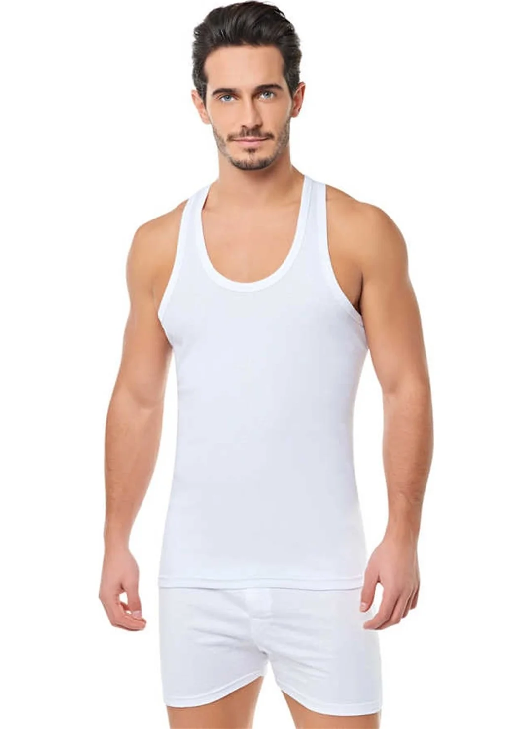 Calia Passion Men's Rib Sports Undershirt 6-Pack